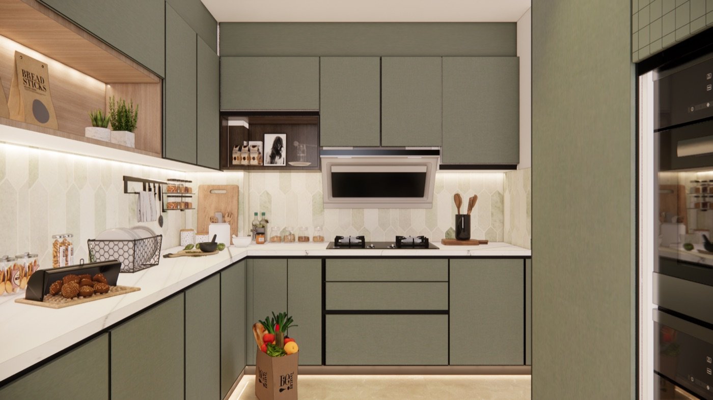 Alternate kitchen scheme render